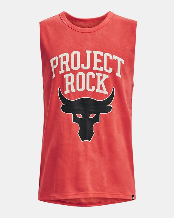 Boys' Project Rock Show Your Bull Tank, Orange, pdpMainDesktop image number 0